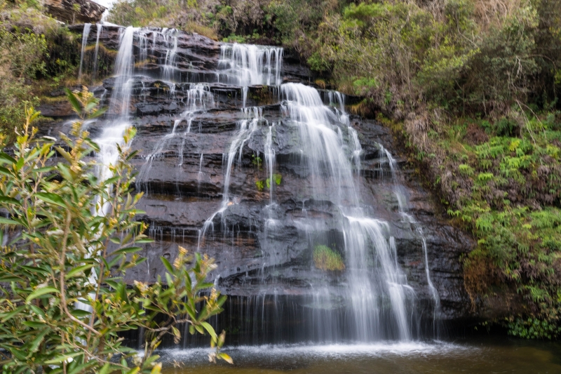 Fotografia de Longa Exposição aguas de cachoeira